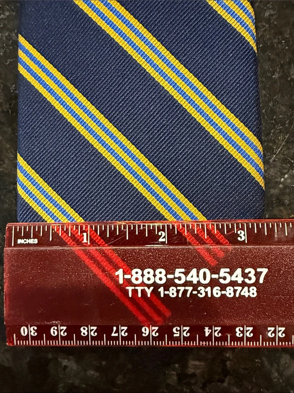 Brooks Brothers 346 100% Silk Blue Striped Tie